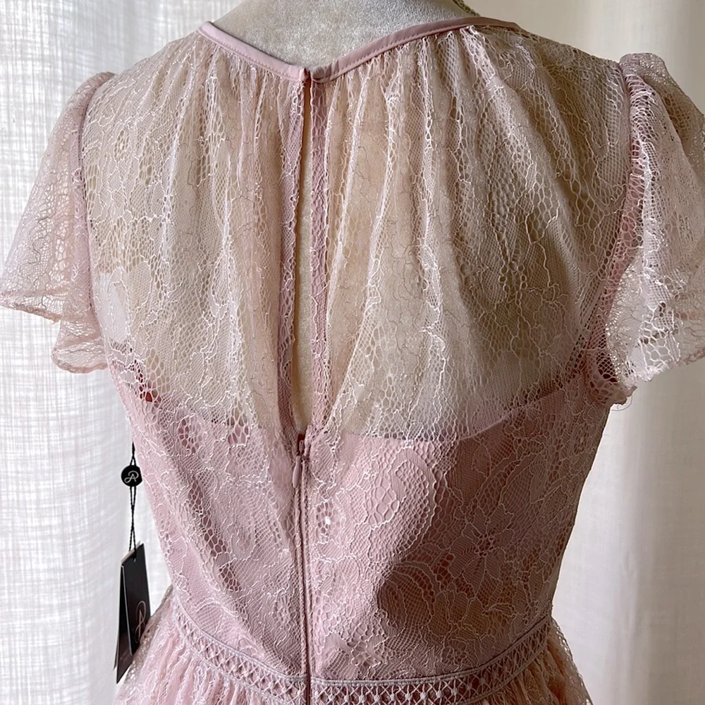 NWT Adrianna Papell Chantilly lace dress, sz 8 - Picture 11 of 14